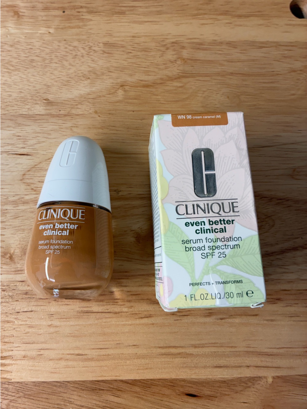 Clinique Even Better Clinical Serum Liquid Foundation WN 98 cream caramel (M)new